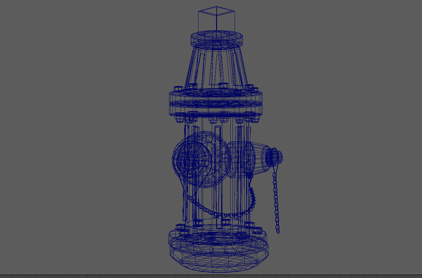 Fire Hydrant Wireframe